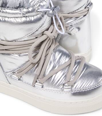 Metallic leather snow boots | Inuikii Kids