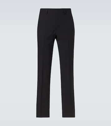 Virgin wool gabardine straight pants | Ami Paris
