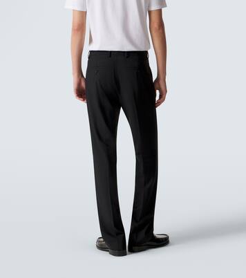 Virgin wool gabardine straight pants | Ami Paris