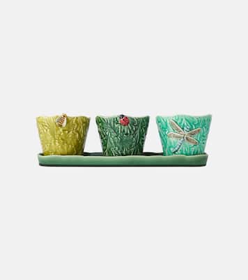 Jardim De Insetos set of 3 ceramic cups | Bordallo Pinheiro