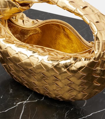 Jodie Intrecciato metallic leather tote bag | Bottega Veneta