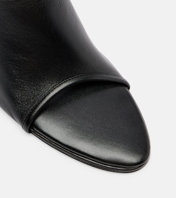 Strap Stretch 75 leather wedge mules | Christen