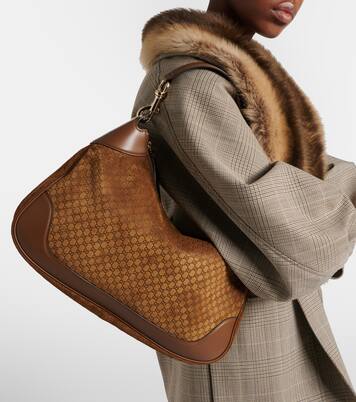 Bolso al hombro Gucci B Medium de ante | Gucci