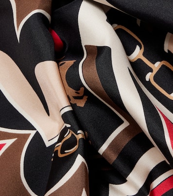 Printed silk twill scarf | Pucci