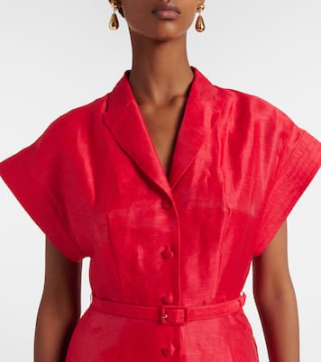 Midikleid Aubrey aus Canvas | Leo Lin