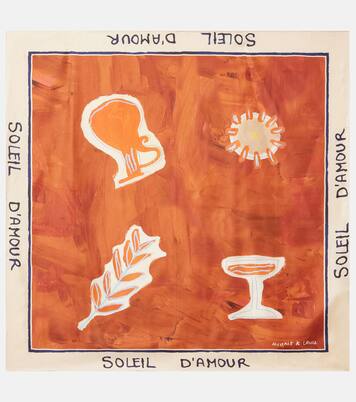 Soleil D'Amour silk scarf | Alémais