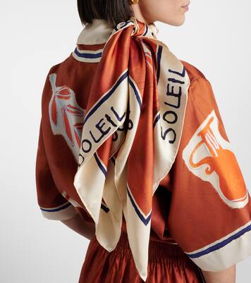 Soleil D'Amour silk scarf | Alémais