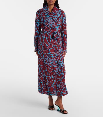 Bedruckter Mantel aus Twill | Dries Van Noten