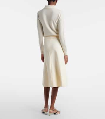 Jupe midi à taille haute | Jil Sander