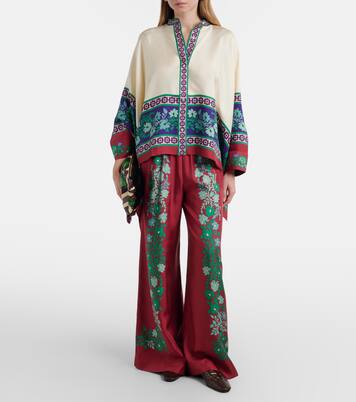 Camisa Foulard de sarga de seda | La DoubleJ