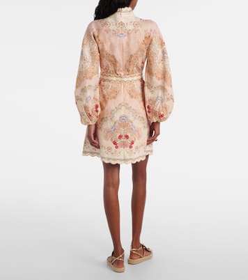 Abito corto Daylight in lino con stampa | Zimmermann