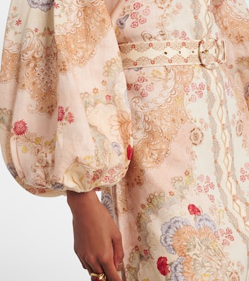 Abito corto Daylight in lino con stampa | Zimmermann