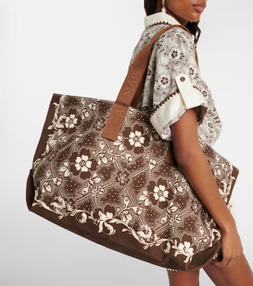 Floral canvas tote bag | Alémais