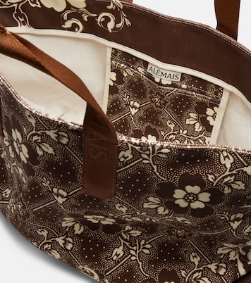 Floral canvas tote bag | Alémais