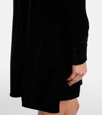 Robe en velours à dentelle | Ganni