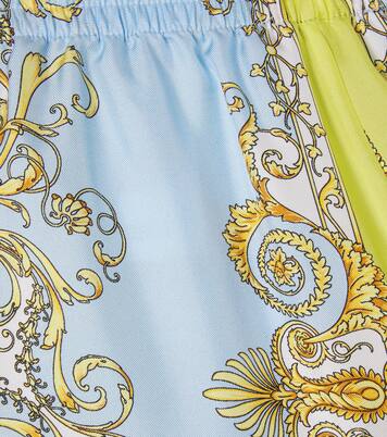 Shorts Barocco aus Seide | Versace Kids
