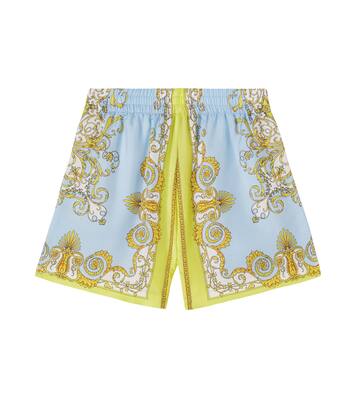 Shorts Barocco aus Seide | Versace Kids