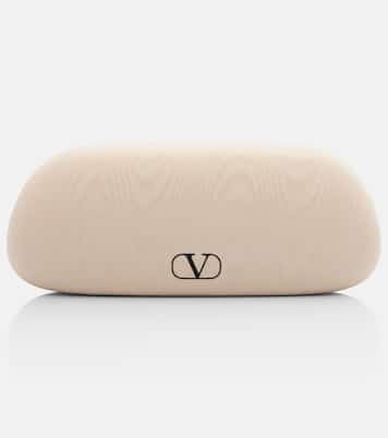 Bejewelled VLogo oval sunglasses | Valentino