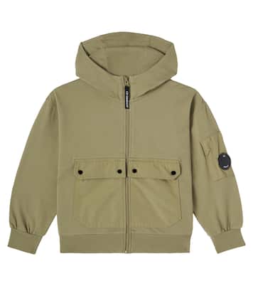 Chaqueta de algodón con capucha | C.P. Company Kids