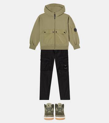 Chaqueta de algodón con capucha | C.P. Company Kids