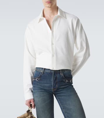 Chemise en coton piqué mélangé | Gucci