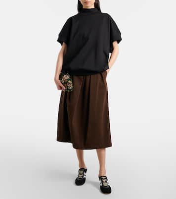 65 leather-trimmed suede mules | Dries Van Noten