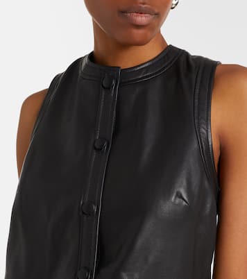 Leather shirt dress | Frame