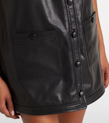 Leather shirt dress | Frame