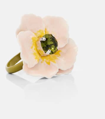 Ring Blooming Poppy mit Kristall | Simone Rocha