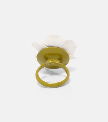Ring Blooming Poppy mit Kristall | Simone Rocha
