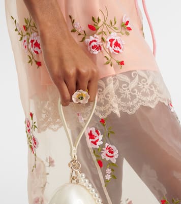 Ring Blooming Poppy mit Kristall | Simone Rocha