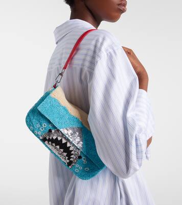 Tommy beaded shoulder bag | Staud