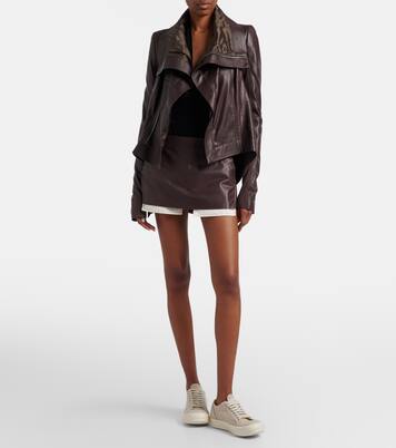 DRKSHDW Vintage绒面革边饰帆布运动鞋 | Rick Owens