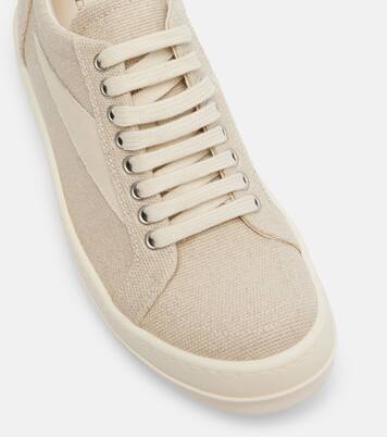 DRKSHDW Vintage绒面革边饰帆布运动鞋 | Rick Owens