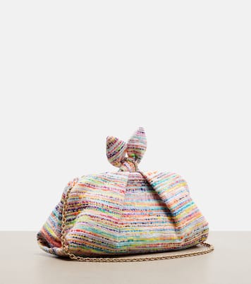 Bowtie tweed clutch | Aquazzura