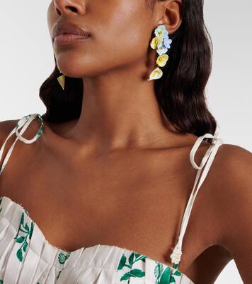 Pendientes Anarosa florales adornados | Jennifer Behr