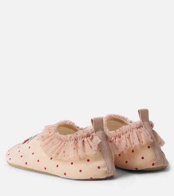 Geraffte Schuhe Amandine mit Pailletten | Konges Sløjd