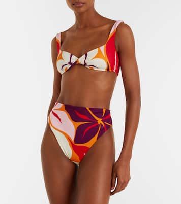 Leon floral bikini top | Cala de la Cruz