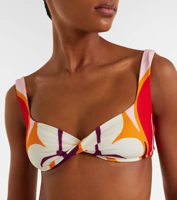 Leon floral bikini top | Cala de la Cruz