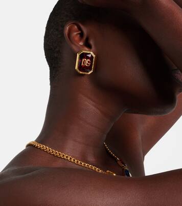 DG embellished clip-on earrings | Dolce&Gabbana