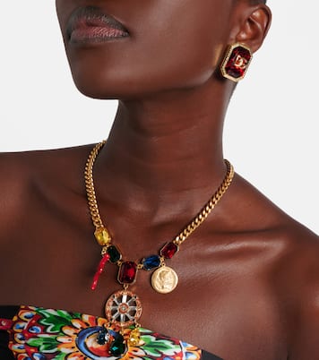 DG embellished clip-on earrings | Dolce&Gabbana