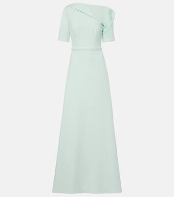 Stephanie draped crêpe gown | Safiyaa