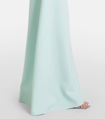 Stephanie draped crêpe gown | Safiyaa