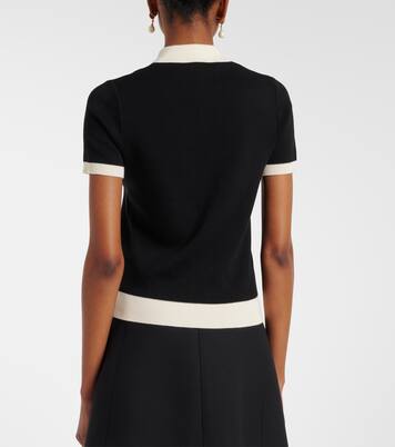 Bow-detail cotton polo shirt | Valentino