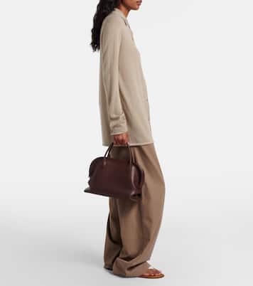 Agnes 12 leather top-handle bag | The Row