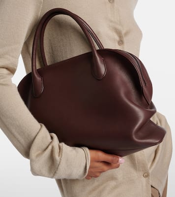 Agnes 12 leather top-handle bag | The Row