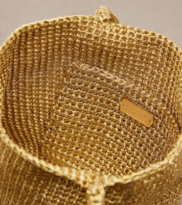 Cecily Small metallic-effect tote bag | The Row