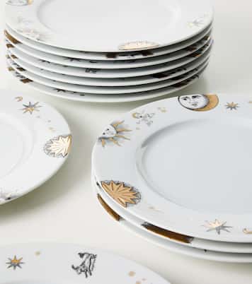 Astronomici set of 12 porcelain dinner plates | Fornasetti