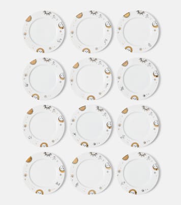 Astronomici set of 12 porcelain dinner plates | Fornasetti