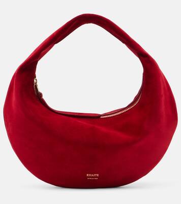 Olivia Mini suede shoulder bag | Khaite